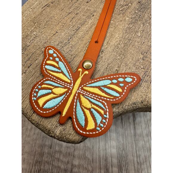 Portland Leather Butterfly Charm Orange Butterfly Monarca Charm CLOWNFISH - Picture 5 of 6